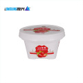 Freeze Eco Friendly Drured 150G-230 Ground Square Custom Logotipo IML PP Copa de helado desechable de plástico con tapa 003#